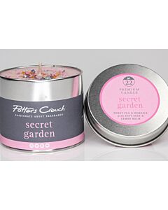 Potters Crouch Candle Tin Secret Garden